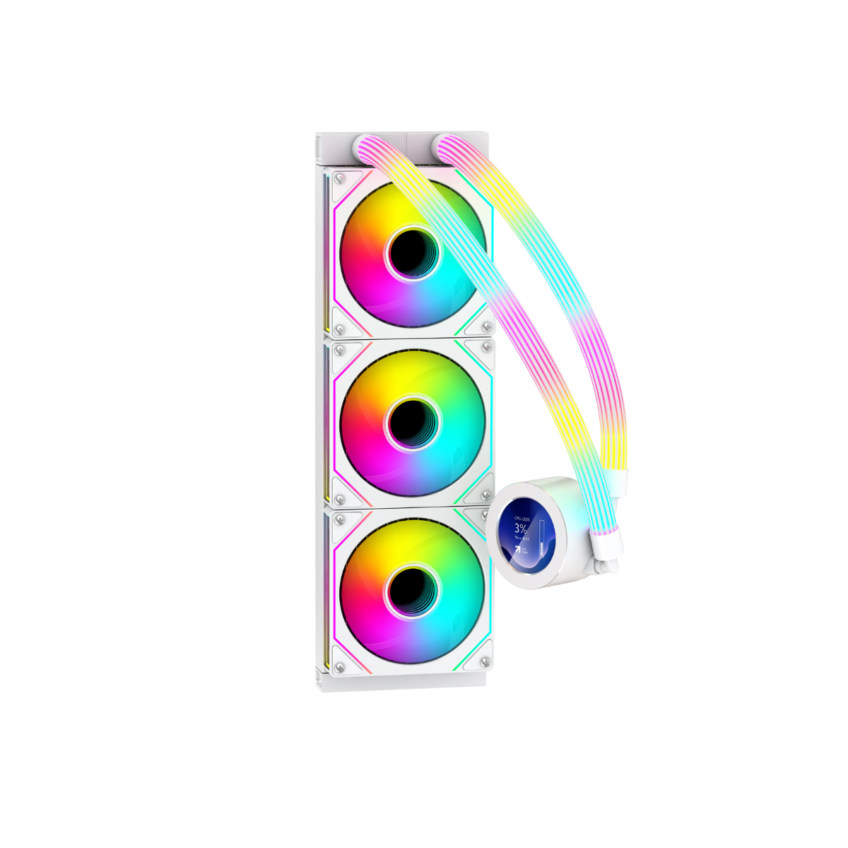 Gameon - kraken n360 lcd display liquid cpu cooler 360mm with argb tube - pc hardware