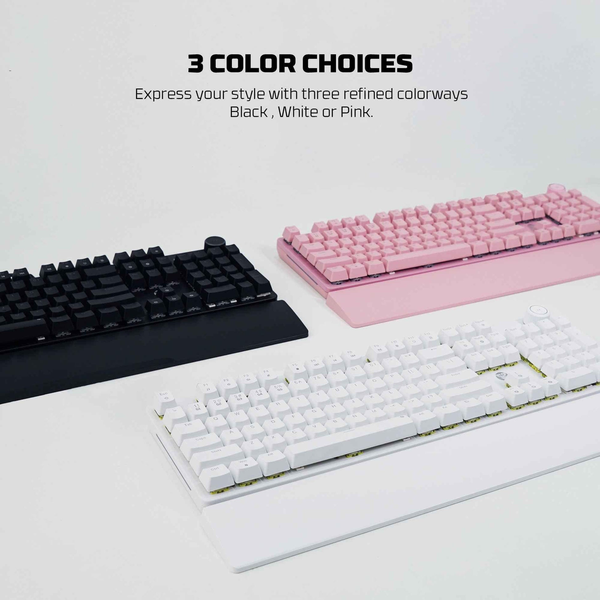 FANTECH MK894 MAXPOWER II Mechanical Gaming Keyboard ,Pink