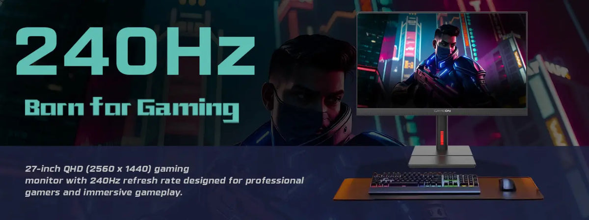 Gameon Qhd 240 Ips Midnight Signature Series 27’’ Qhd 240hz 2k