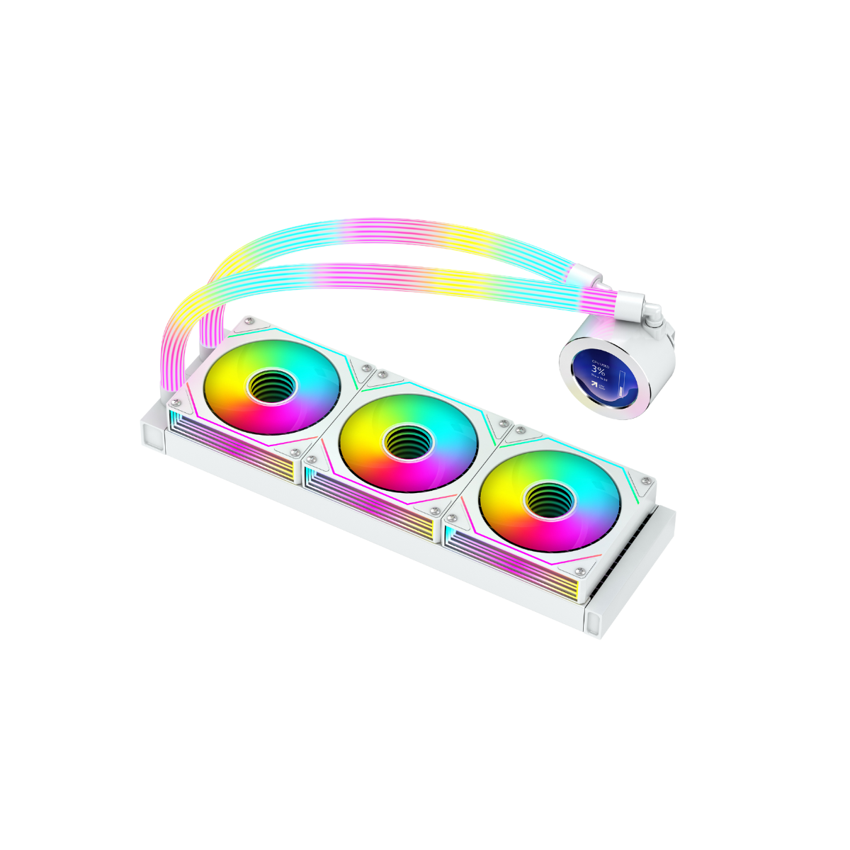Gameon - kraken n360 lcd display liquid cpu cooler 360mm with argb tube - pc hardware