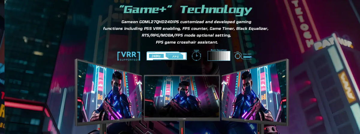 Gameon Qhd 240 Ips Midnight Signature Series 27’’ Qhd 240hz 2k