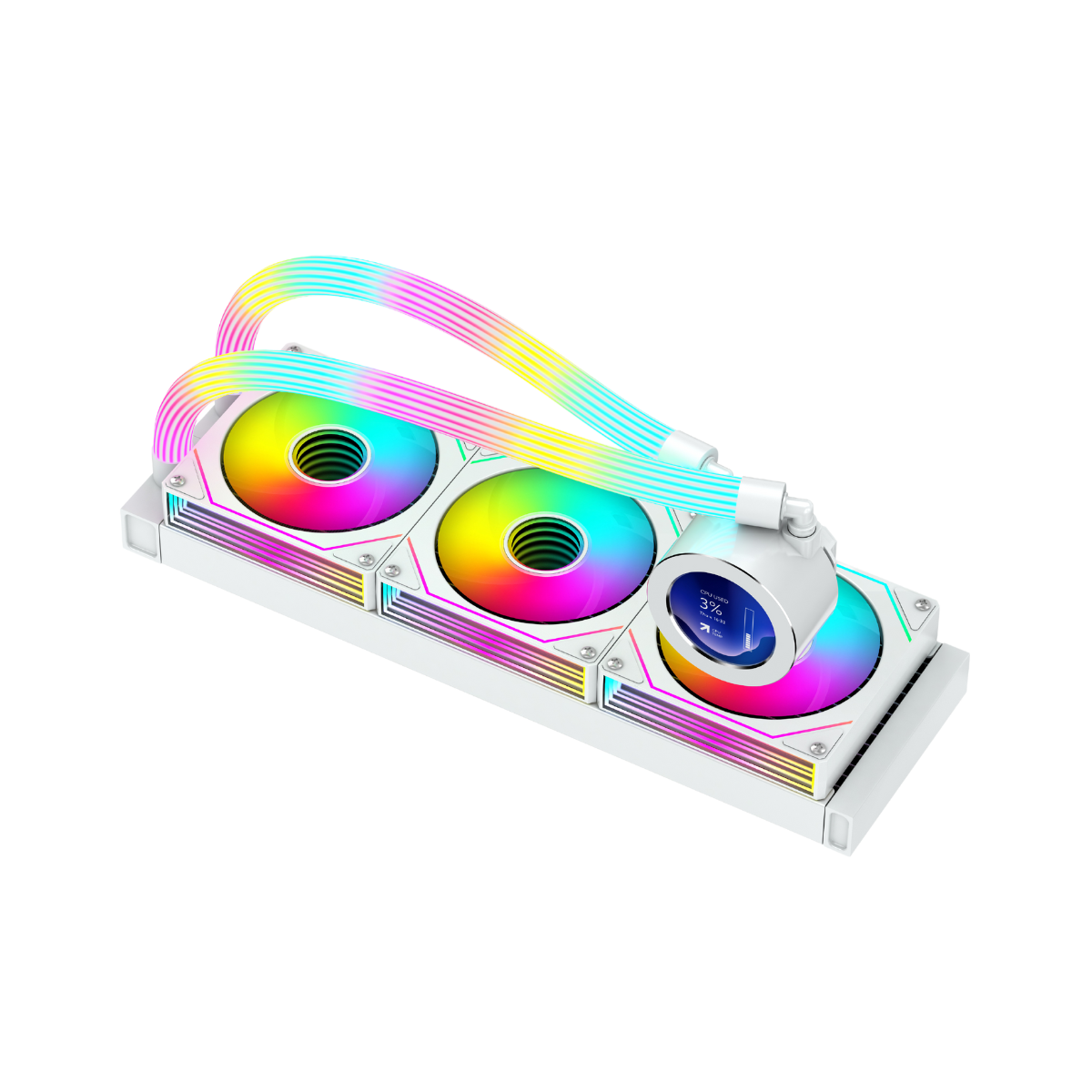 Gameon - kraken n360 lcd display liquid cpu cooler 360mm with argb tube - pc hardware