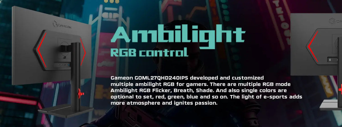 Gameon Qhd 240 Ips Midnight Signature Series 27’’ Qhd 240hz 2k