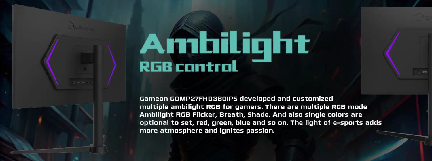 Gameon Fhd 380 Ips Midnight Pro Series 27’’ Fhd 380hz 1k