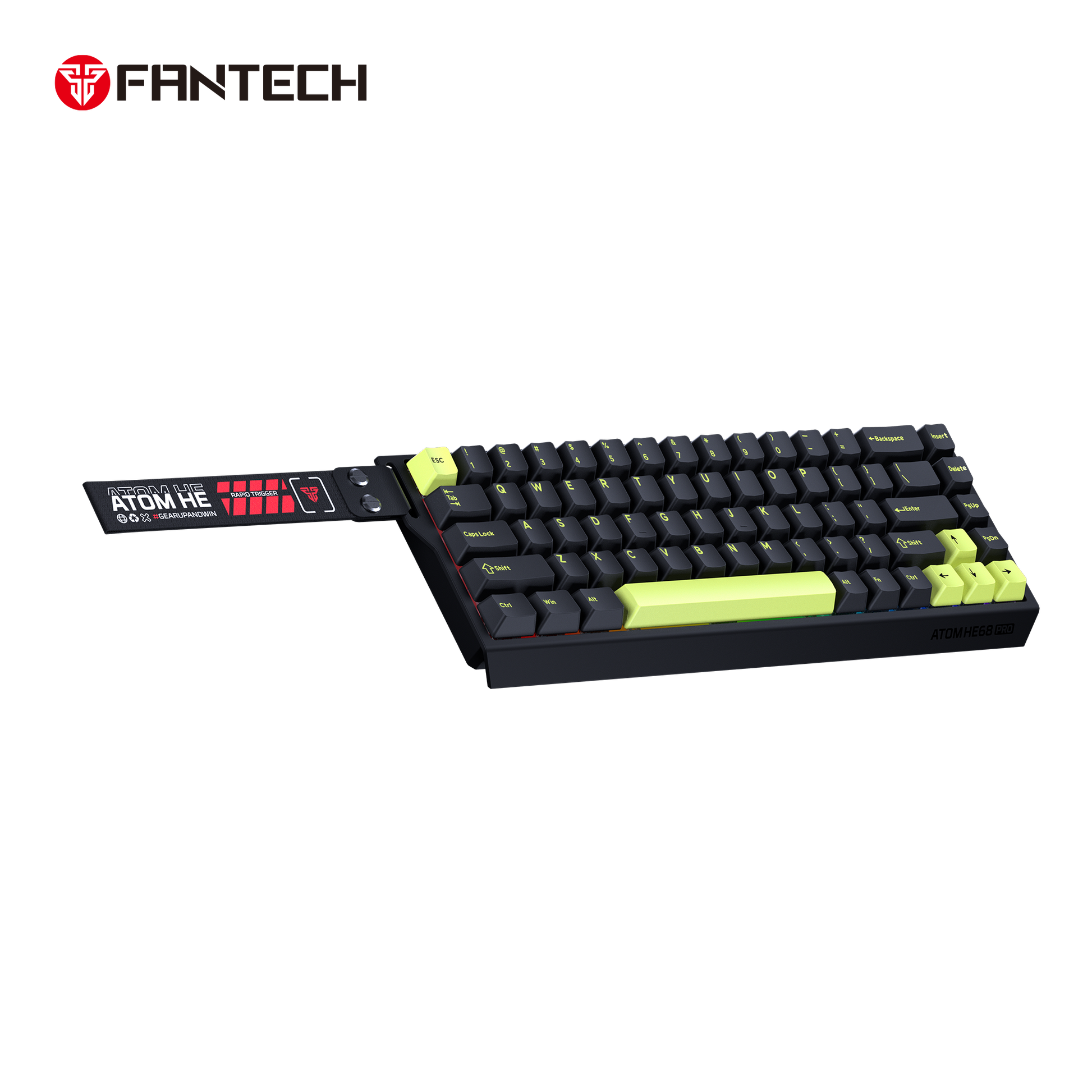 Fantech Keyboard ATOM HE68 MK922 MAGNETIC SWITCH – BLACK.