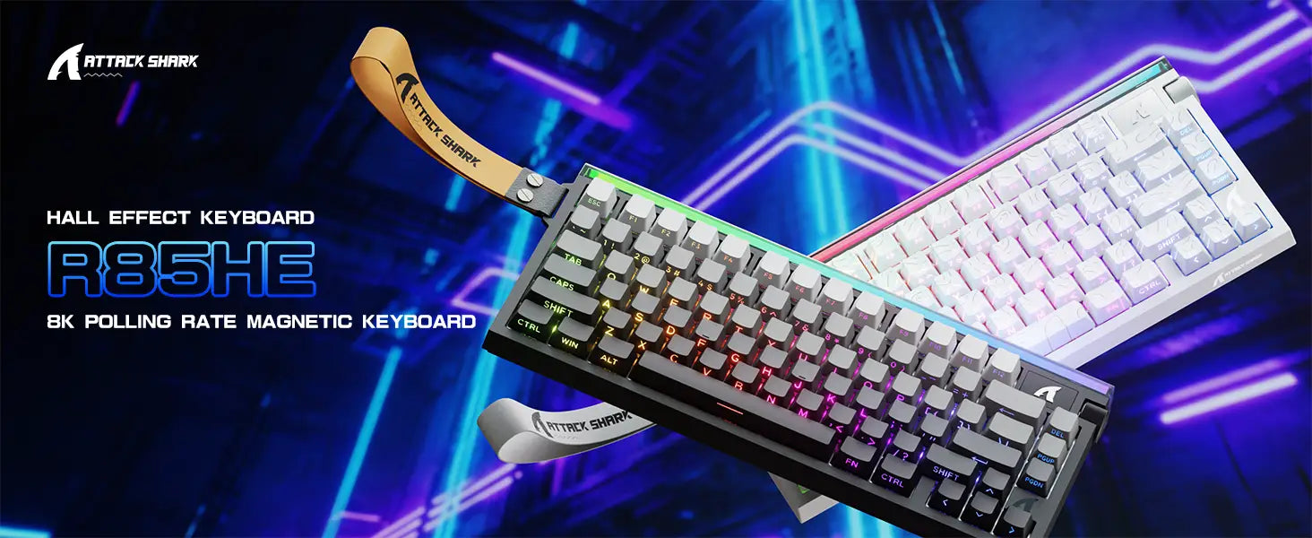 Attack Shark R85 he Rapid Trigger Keyboard Magnetic Switch with Custom Lightbox