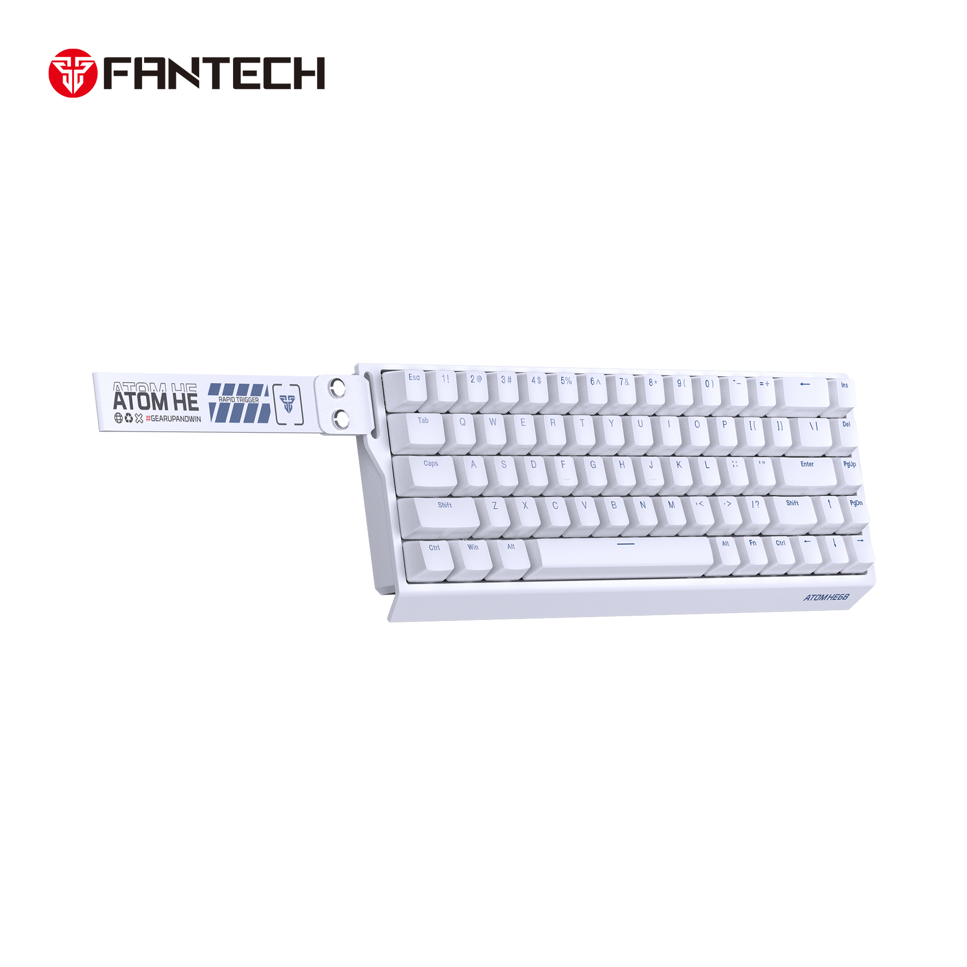 Fantech Magnetic Switch Keyboard ATOM HE68 SERIES MK811 ,White.