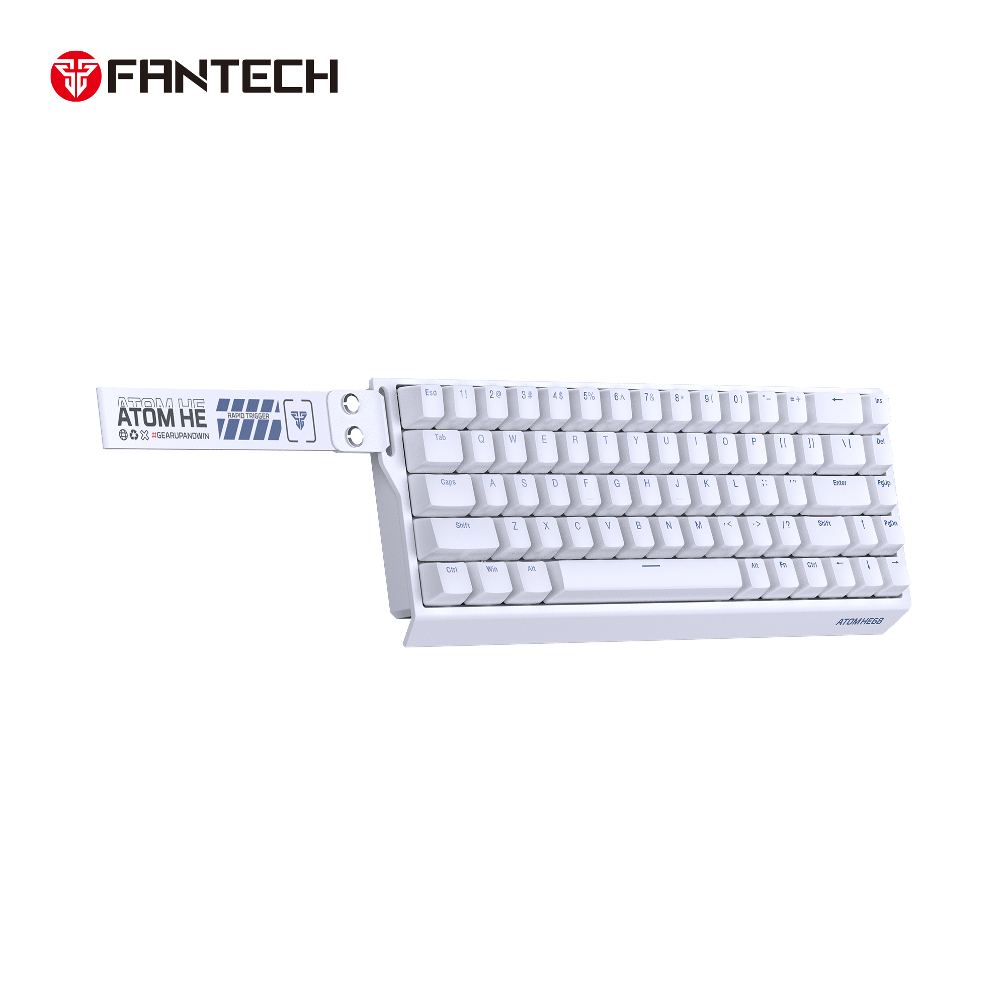 Fantech Magnetic Switch Keyboard ATOM HE68 SERIES MK811 ,White.