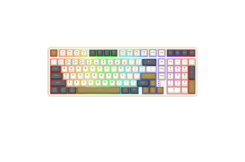 Redragon k528 wireless gaming keyboard bluetooth computer keyboards creamy cute with number pad rgb backlit tri-mode