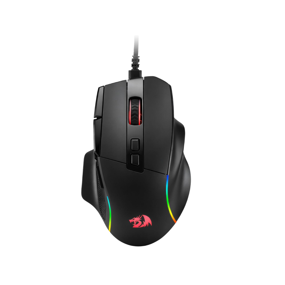 Redragon M925 Wired Gaming Mouse, 24,000 Max DPI Optical Gaming Mouse with 10 Programmable Buttons, Ergonomic Natural Grip Build, Software Supports DIY...