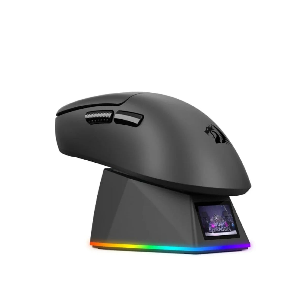 Redragon m998 ultra lightweight wireless gaming mouse 3950 sensor with rgac black / 8000 hz