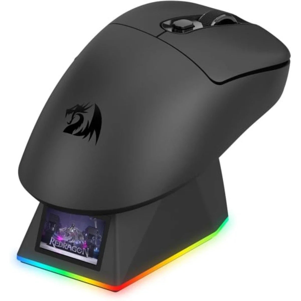 Redragon m998 ultra lightweight wireless gaming mouse 3950 sensor with rgac black / 8000 hz