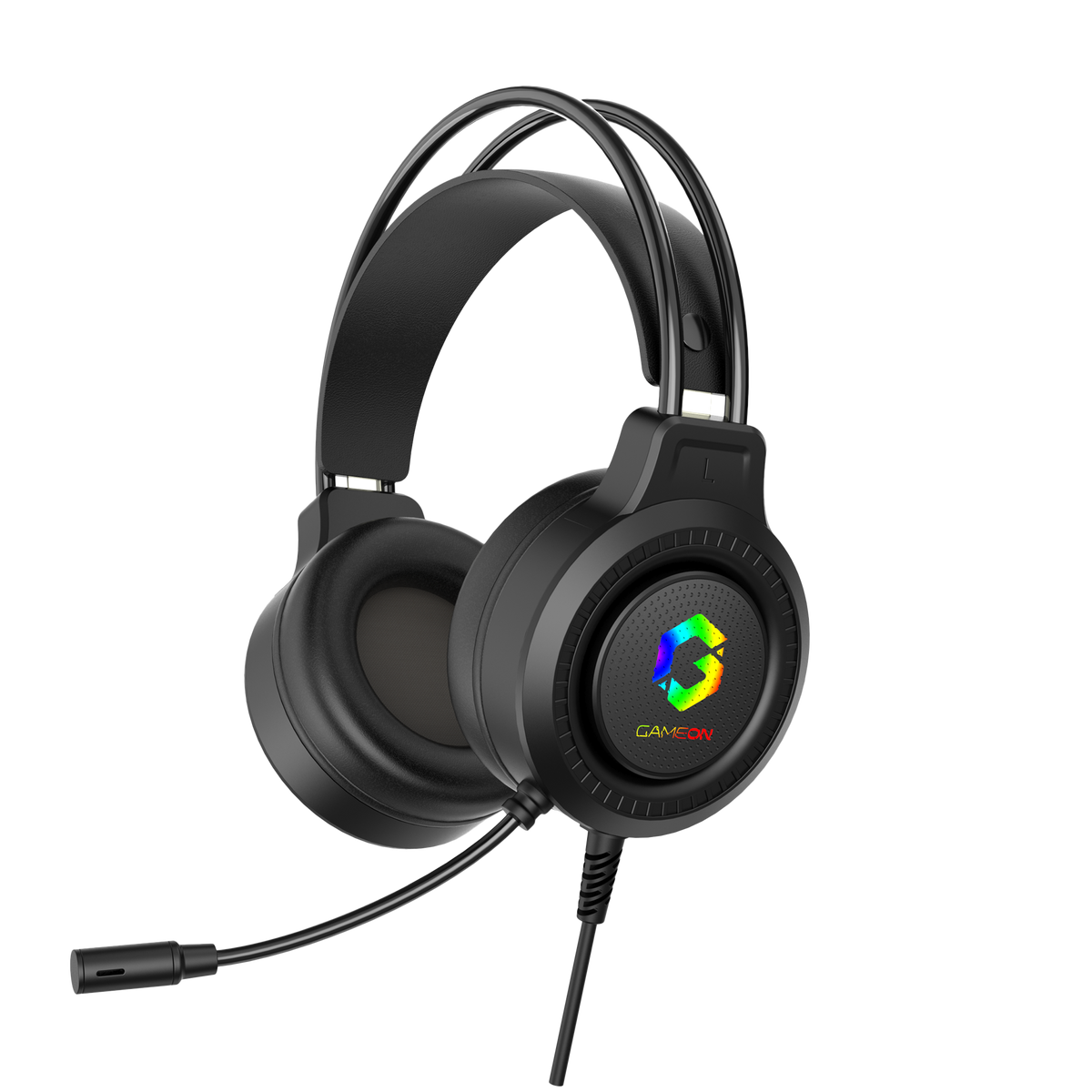 Gameon got101 shadowfire rgb gaming headset - black - audio | headset 3.5
