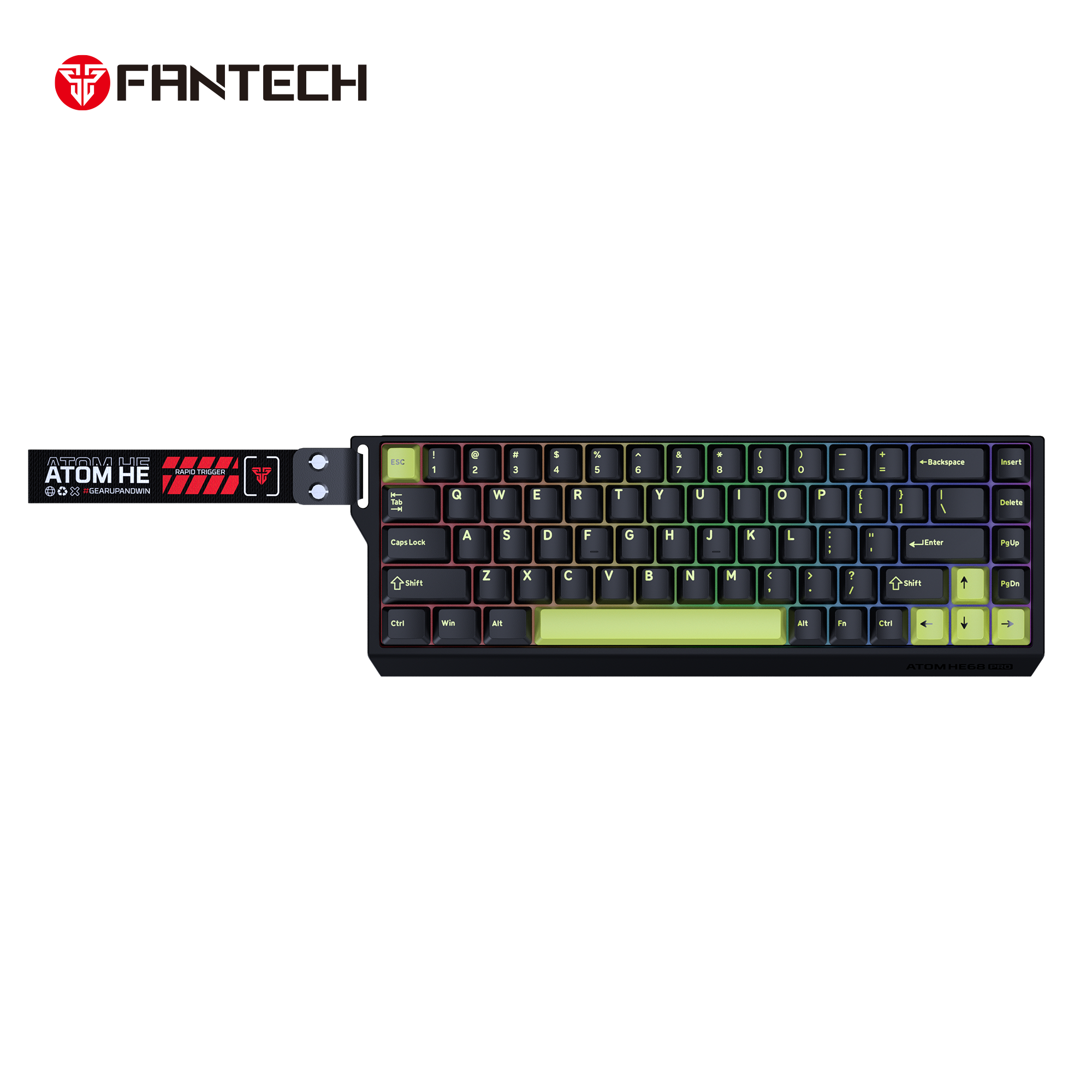 Fantech Keyboard ATOM HE68 MK922 MAGNETIC SWITCH – BLACK.