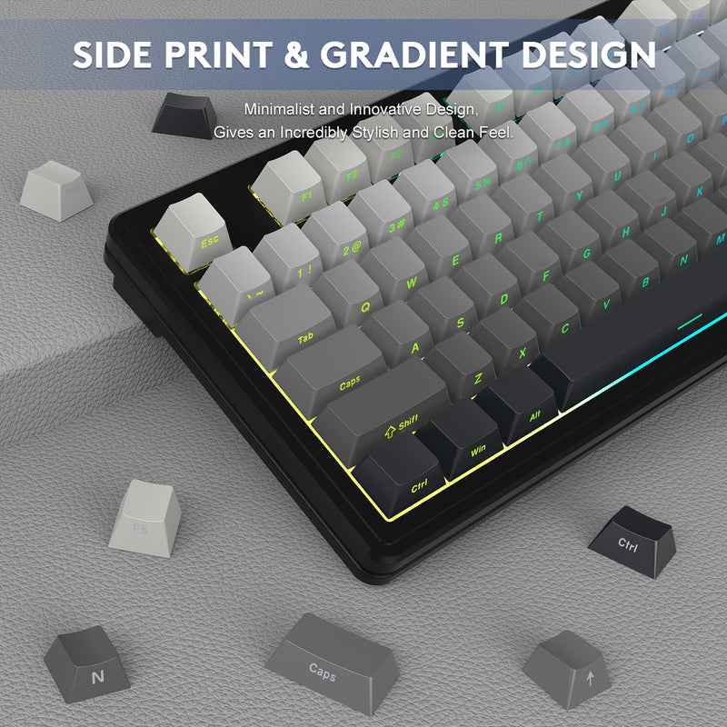 Attack Shark M87Pro Wireless Mechanical Keyboard with Side Printed Pbt Keycaps