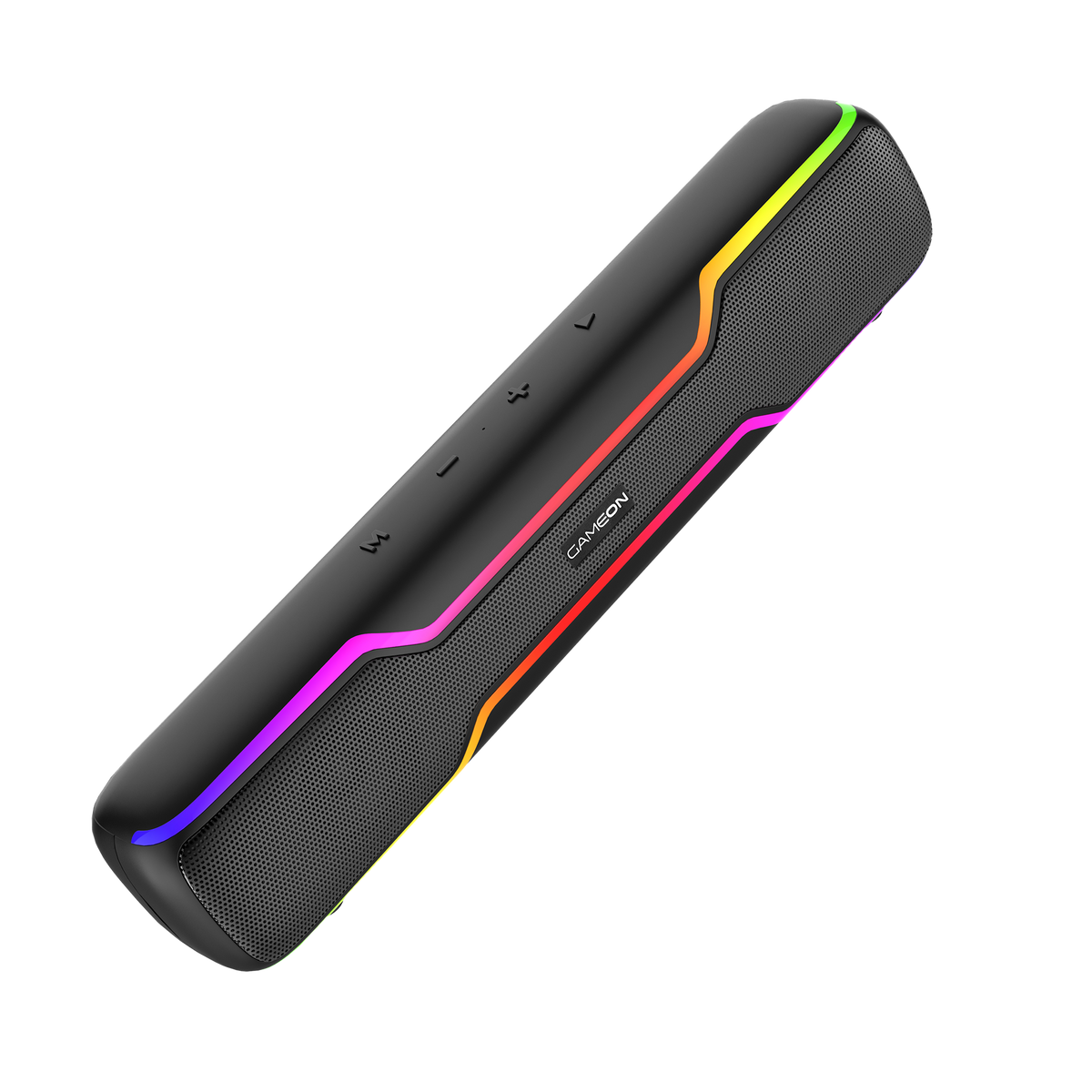 Gameon dominator blaze wireless rgb gaming soundbar - black - audio | speakers