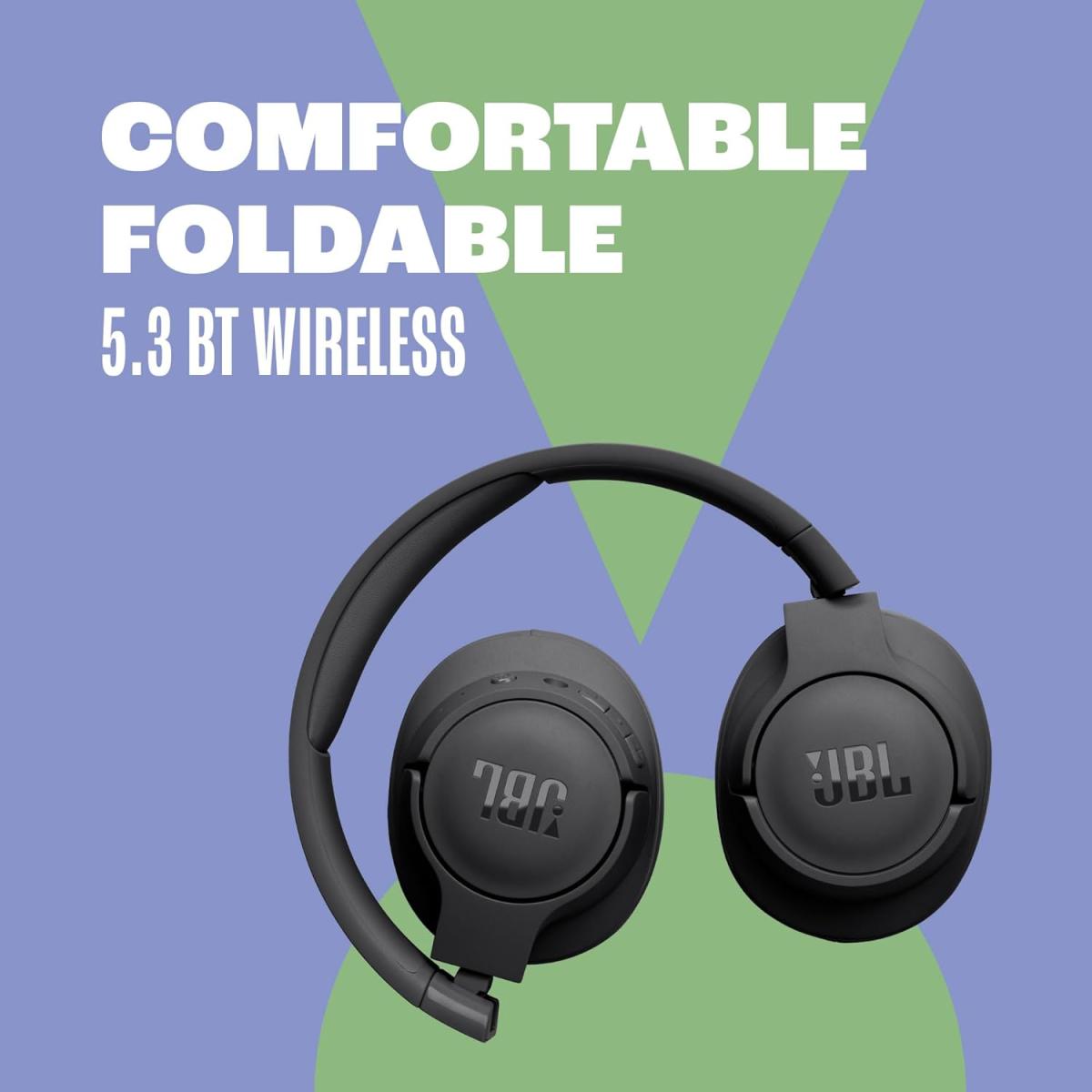 Jbl tune 730bt wireless over-ear headphones - black - audio | wireless headset
