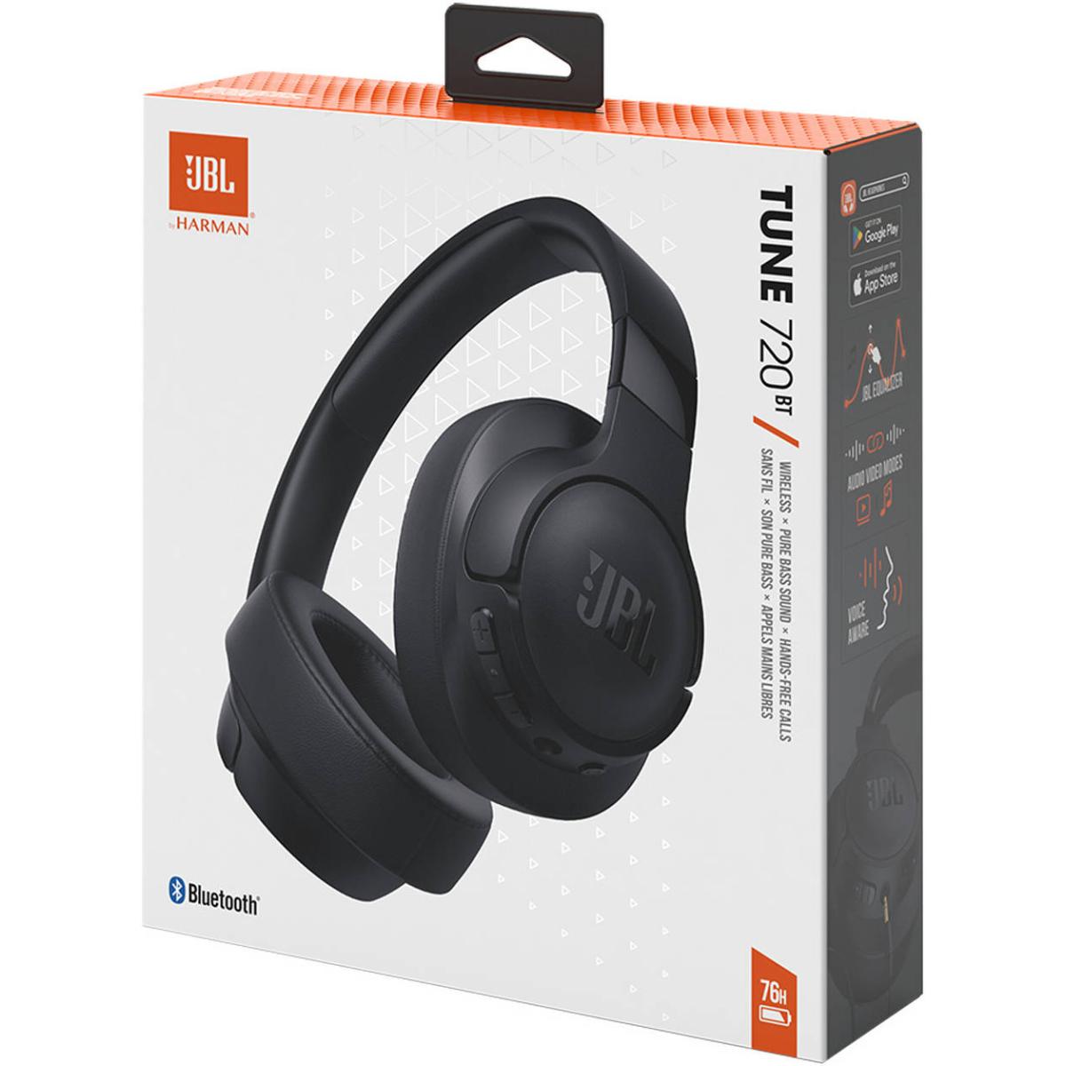 Jbl tune 730bt wireless over-ear headphones - black - audio | wireless headset