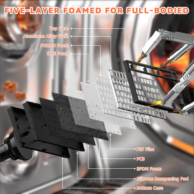 ATTACK SHARK R82 HE Rapid Trigger Keyboard Magnetic Switch with 0.005MM RT