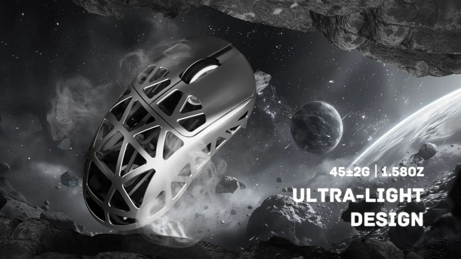 ATTACK SHARK R2 Magnesium Alloy PAW3950 Gaming Mouse 8K (Not Include the Charging Dock)