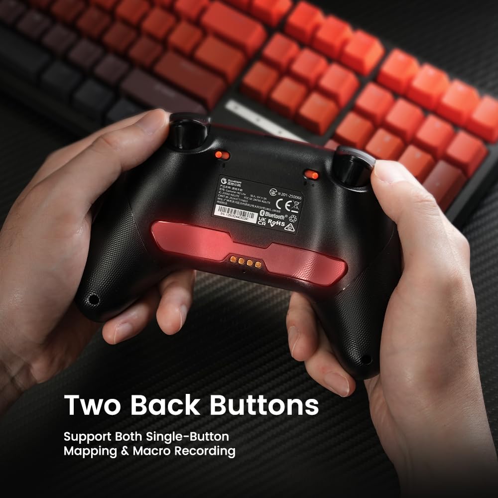 Gamesir nova lite 2 wireless pc controller with hall effect joysticks & triggers 2.4g & wired 1000hz polling rate