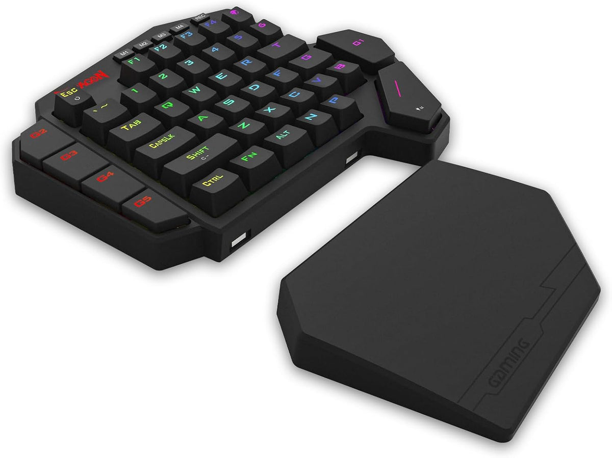 Redragon k585 he wired rapid trigger magnetic one-handed rgb gaming keypad | silky pom switches for valorant fps