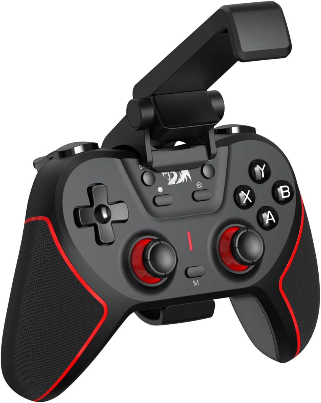 Redragon sempiten black and red gamer controller with cell phone holder g712