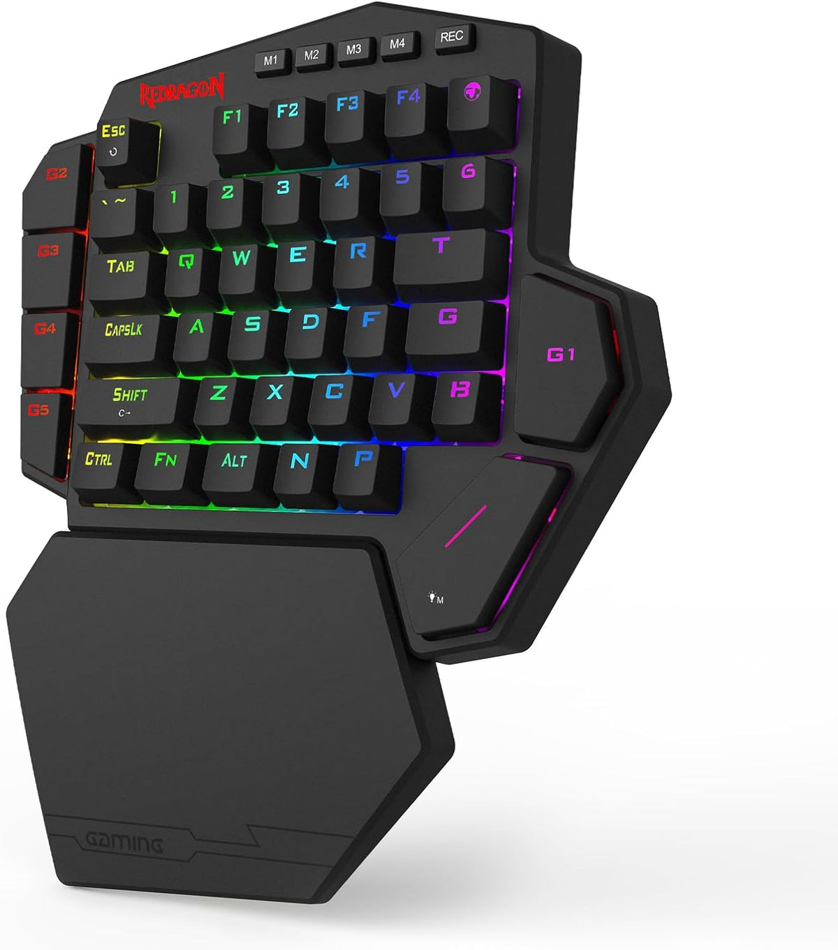 Redragon k585 he wired rapid trigger magnetic one-handed rgb gaming keypad | silky pom switches for valorant fps