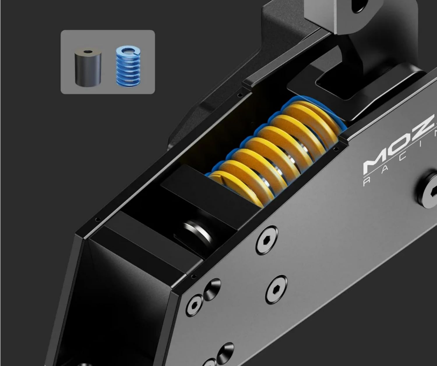 MOZA HBP Handbrake With 16 Bit High Precision Position Sensor,Dual Mode and Multi-Angle Adjustable Racing Simulator, Connection To PC Wheelbase Directly