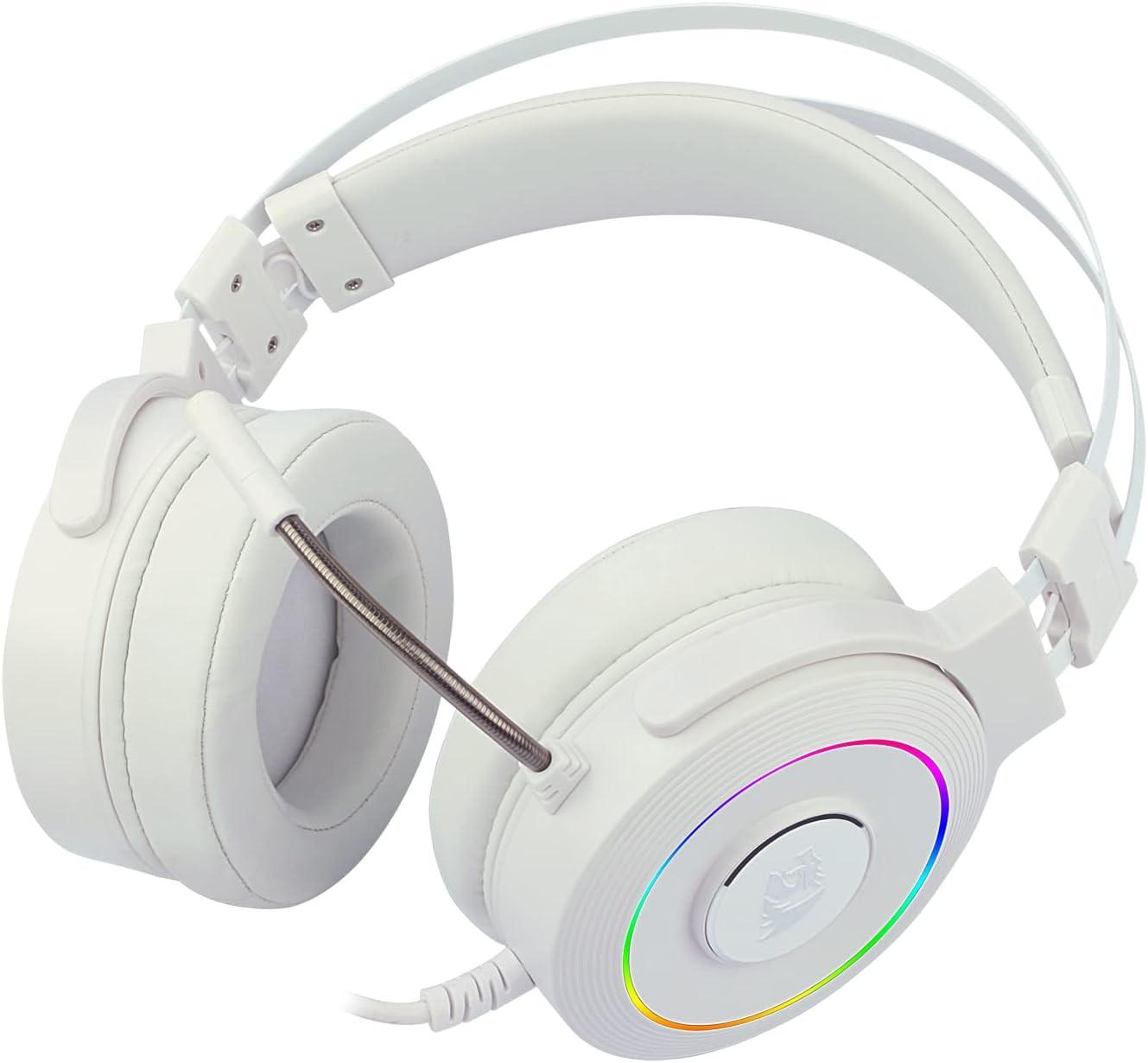 Redragon LAMIA 2 H320 white, USB RGB Gaming Headset w/stand.