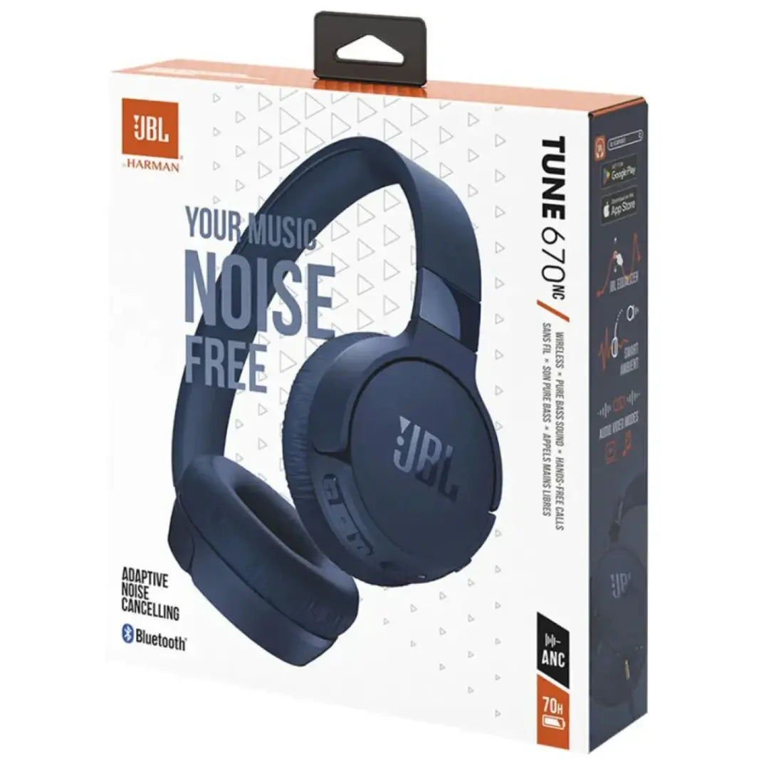 Jbl tune 670nc adaptive noise cancelling wireless - black - audio | wireless headset