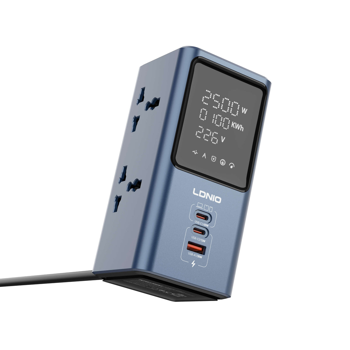 Ldnio 45w universal power strip desktop led power adapter sc2