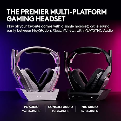 Logitech g astro a50 multi-platform wireless gaming headset - black - audio | wireless headset