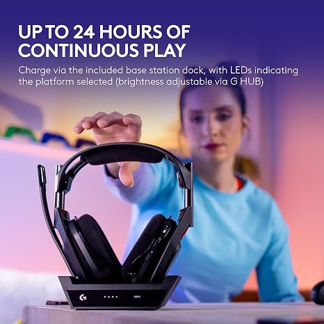 Logitech g astro a50 multi-platform wireless gaming headset - black - audio | wireless headset