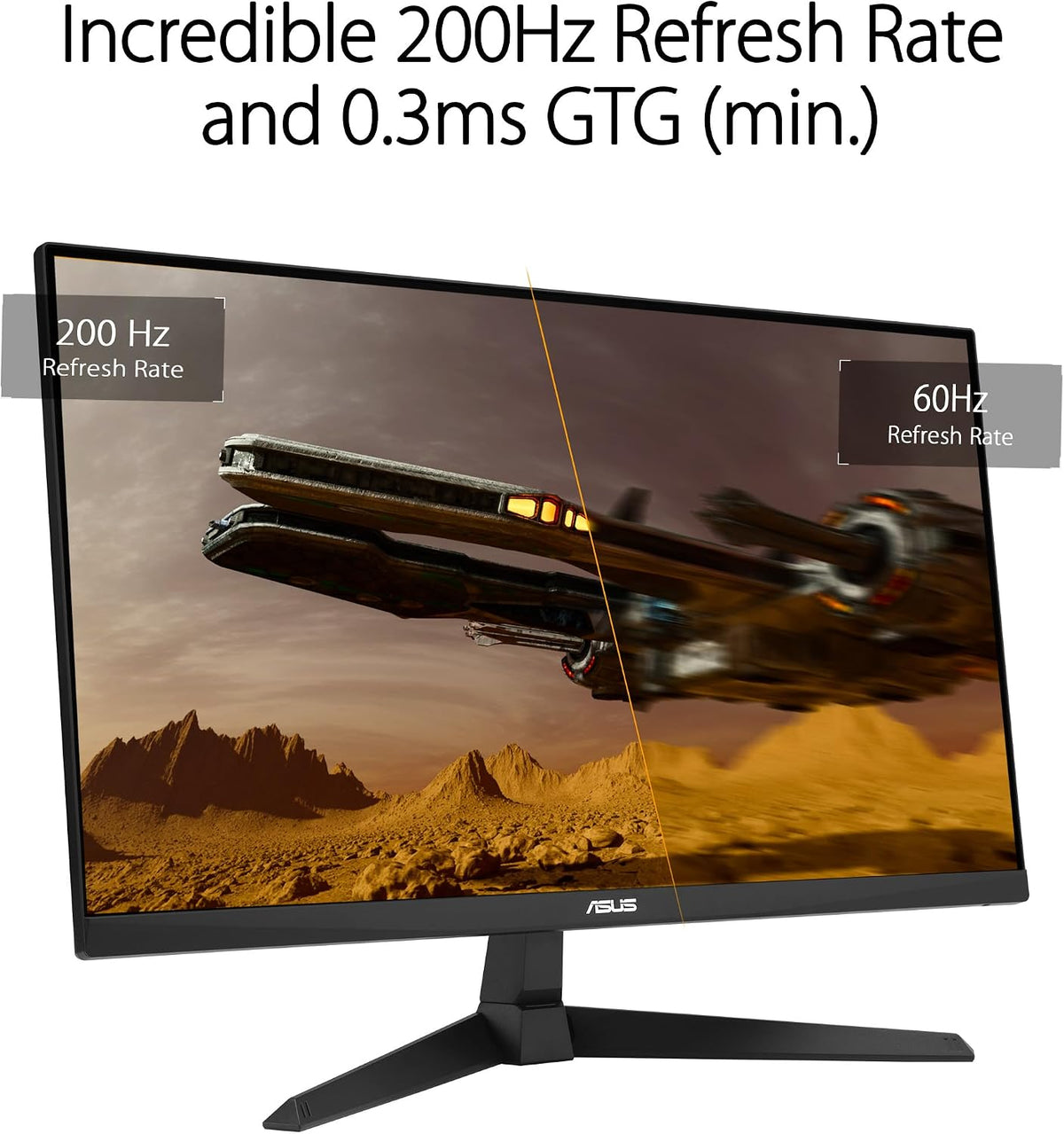 Asus tuf gaming vg259q5a gaming monitor: 24.5-inch full hd(1920x1080) 200hz fast ips elmb 0.3ms gtg (min.) stereo