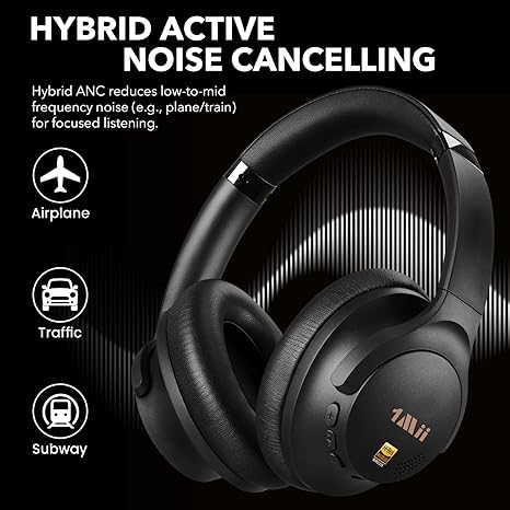 1Mii Y8+ Hybrid Active Noise Cancelling Headphones