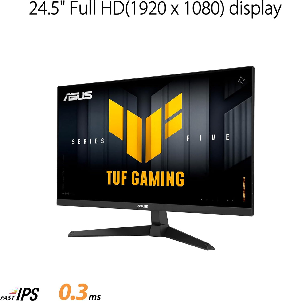 Asus tuf gaming vg259q5a gaming monitor: 24.5-inch full hd(1920x1080) 200hz fast ips elmb 0.3ms gtg (min.) stereo