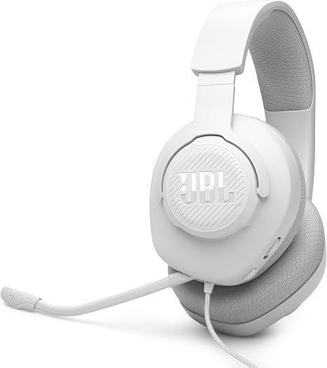 Jbl quantum 100m2 - wired over-ear gaming headphones - white - audio | headset 3.5