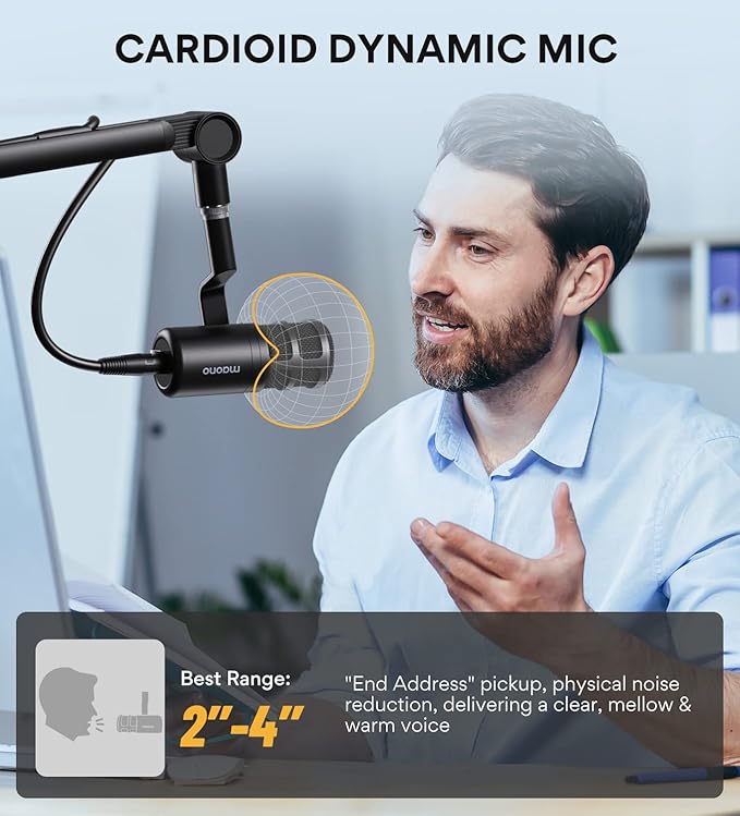 MAONO XLR Podcast Microphone PD100