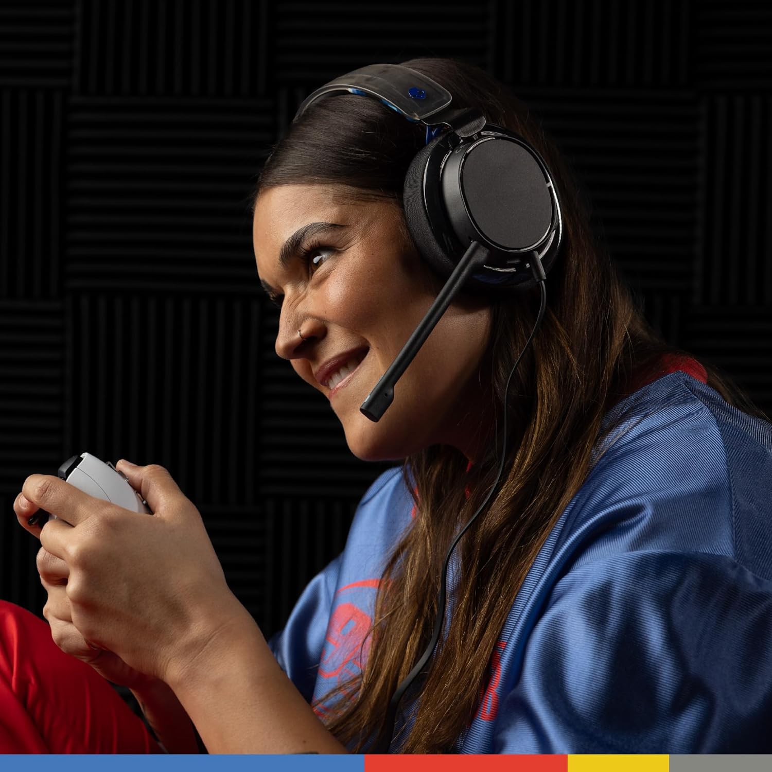 Skullcandy SLYR Pro Wired Over-Ear Gaming Headset - Blue Digi Hype