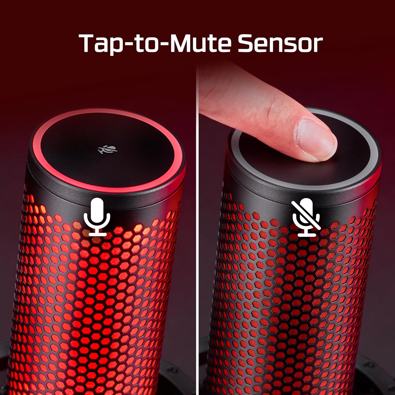 HyperX Quadcast 2 Frost – USB Microphone for Gaming, Streaming