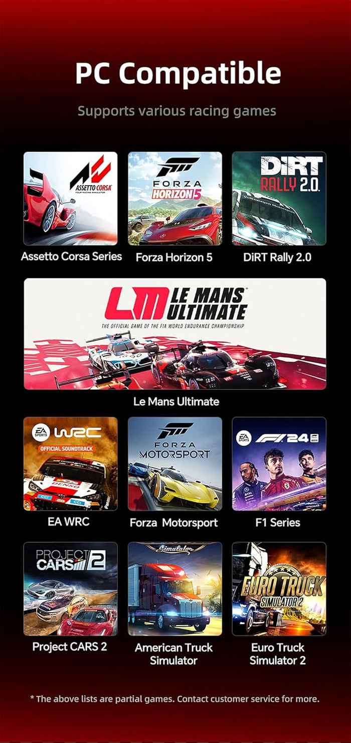 PXN VD4 Bundle F Gaming sim racing wheel