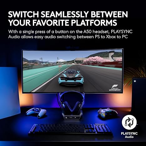 Logitech g astro a50 multi-platform wireless gaming headset - black - audio | wireless headset