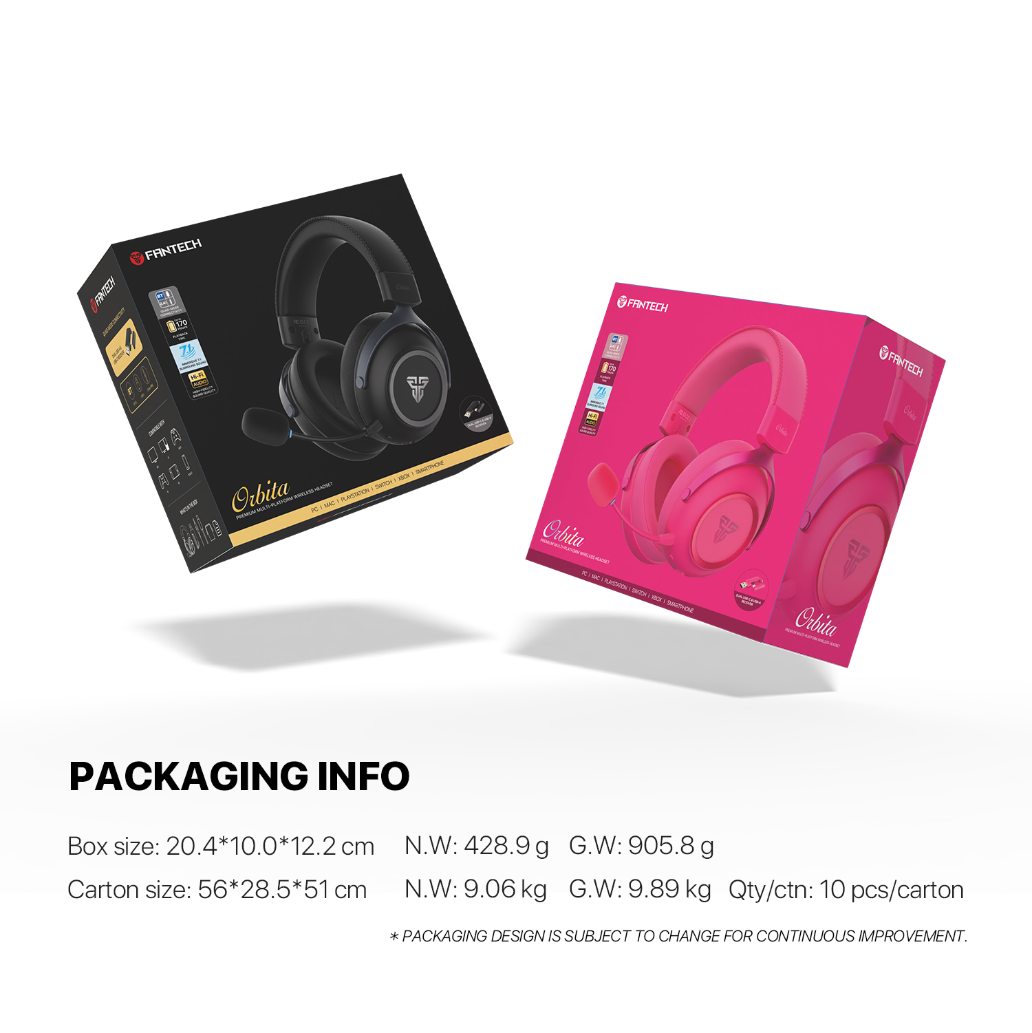 FANTECH Orbita WHG07 2.4G Bluetooth Wireless Gaming Headset