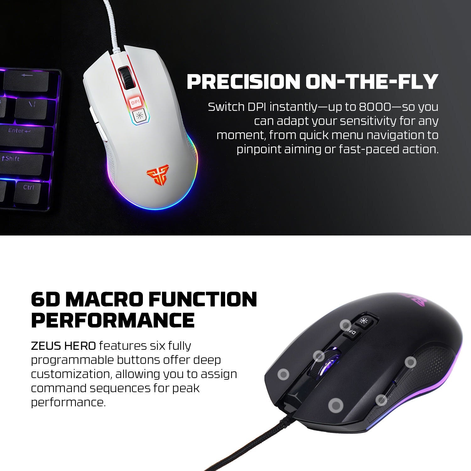 Fantech Zeus X5A Gaming Mouse 8000 DPI