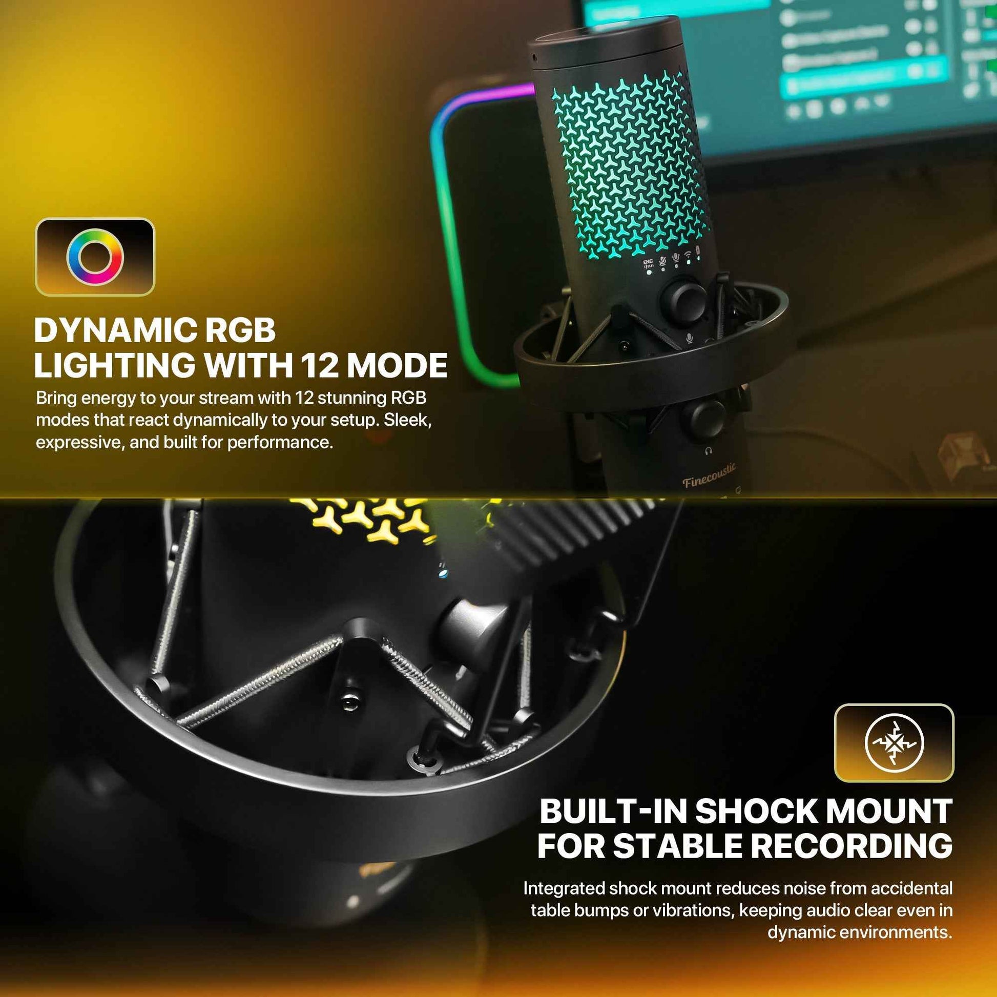 Fantech WFM1 Finecoustic RESONO Condenser Wireless Microphone