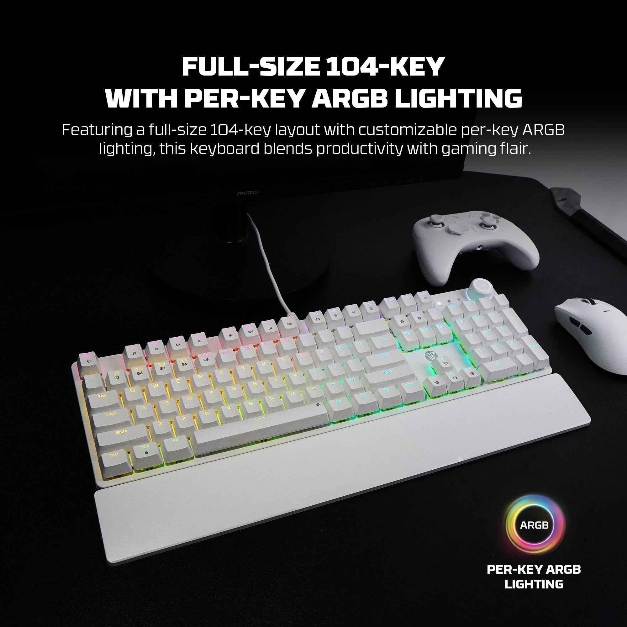 FANTECH MK894 MAXPOWER II Mechanical Gaming Keyboard ,Pink
