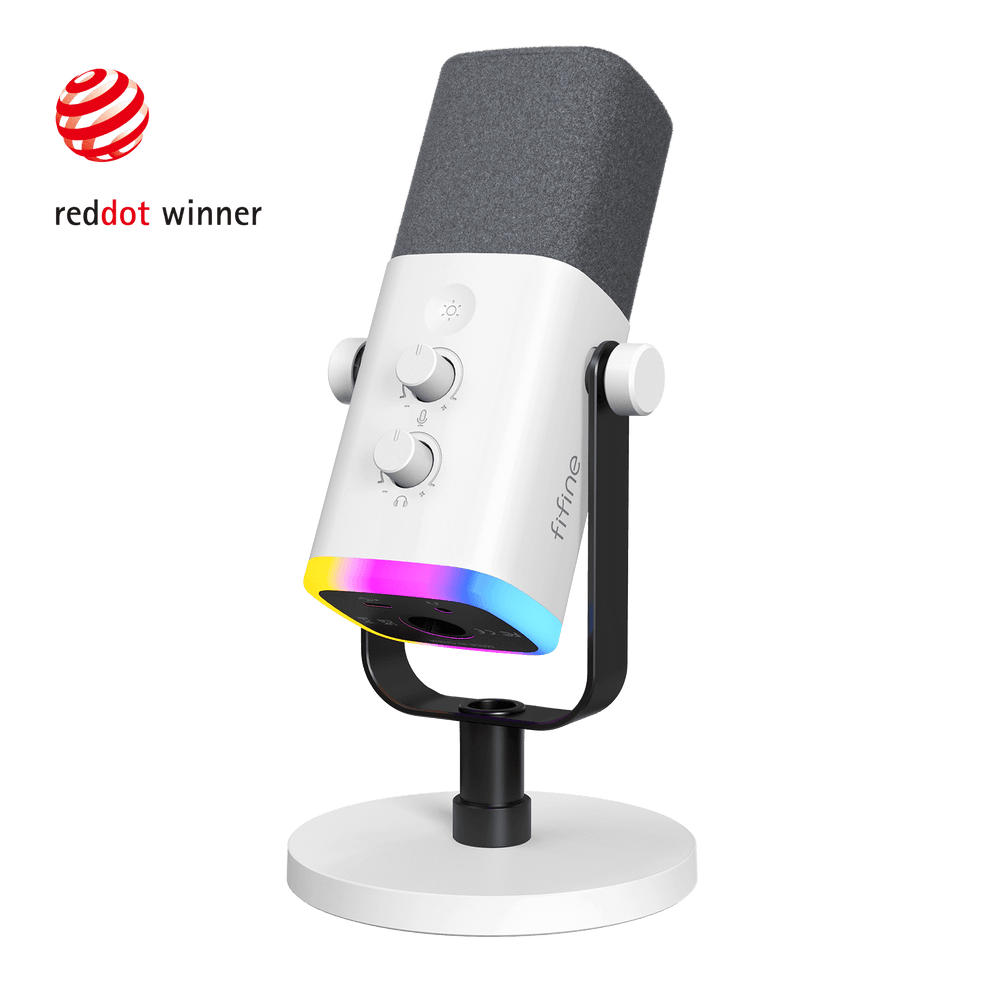 FIFINE AmpliGame AM8 USB/XLR Dynamic Microphone with RGB