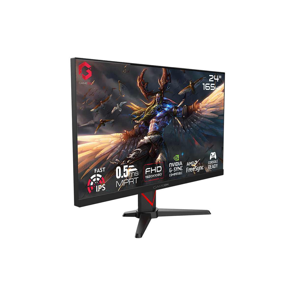 Gameon epic series 24’’ fhd 165hz 0.5ms hdmi 2.1 ips gaming monitor (supports ps5) - black - monitors