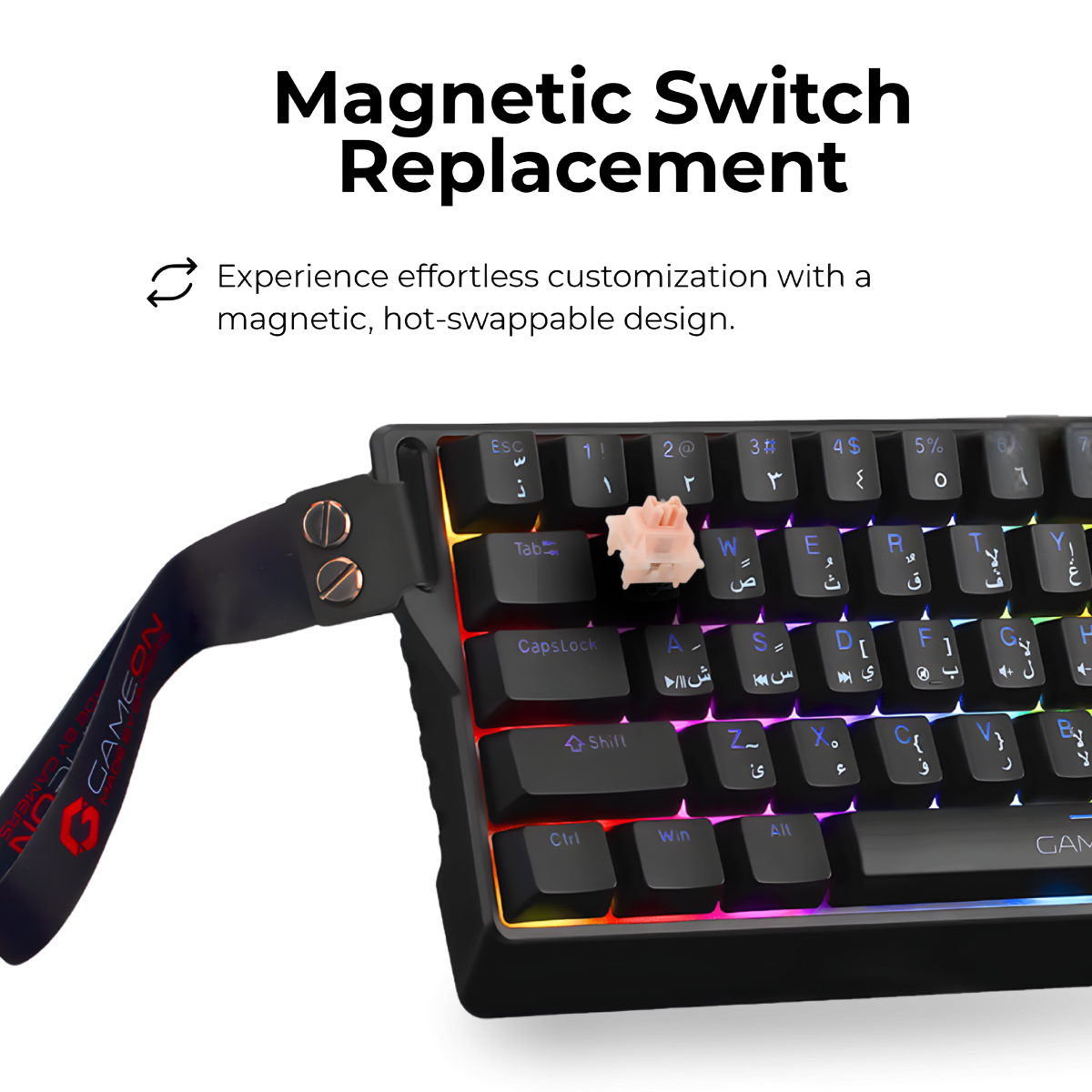GAMEON MAGPRO Series GOMG1K8-RS 60% RGB Magnetic